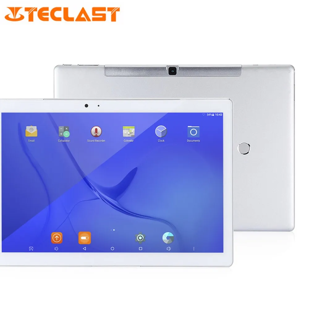 Teclast мастер T10 10,1 дюймовый планшетный ПК Android 7,0 MTK8176 гекса Core 1,7 GHz 4 GB Оперативная память 64 Гб Встроенная память отпечатков пальцев Сенсор