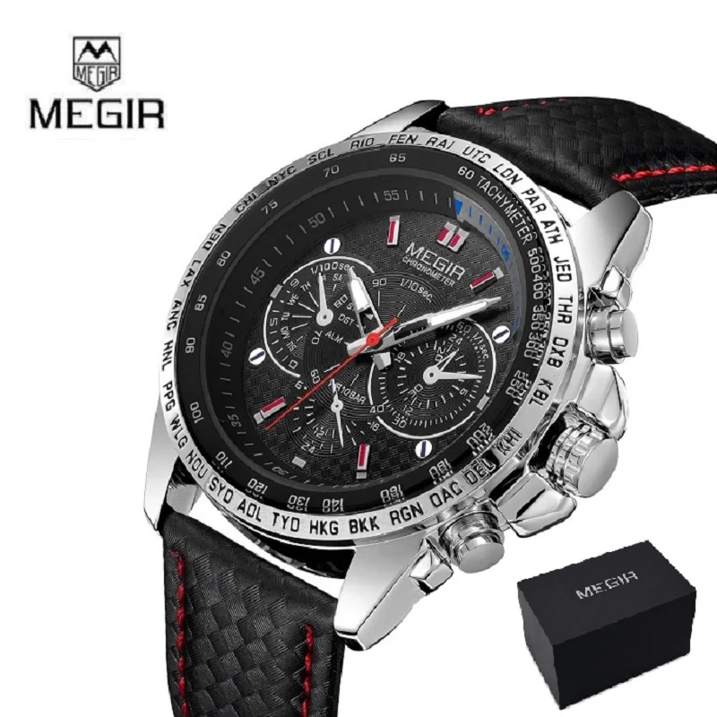 

MEGIR Men's Watches Top Brand Luxury Quartz Watch Men Fashion Casual Luminous Waterproof Clock Relogio Masculino 1010 CULLINAN
