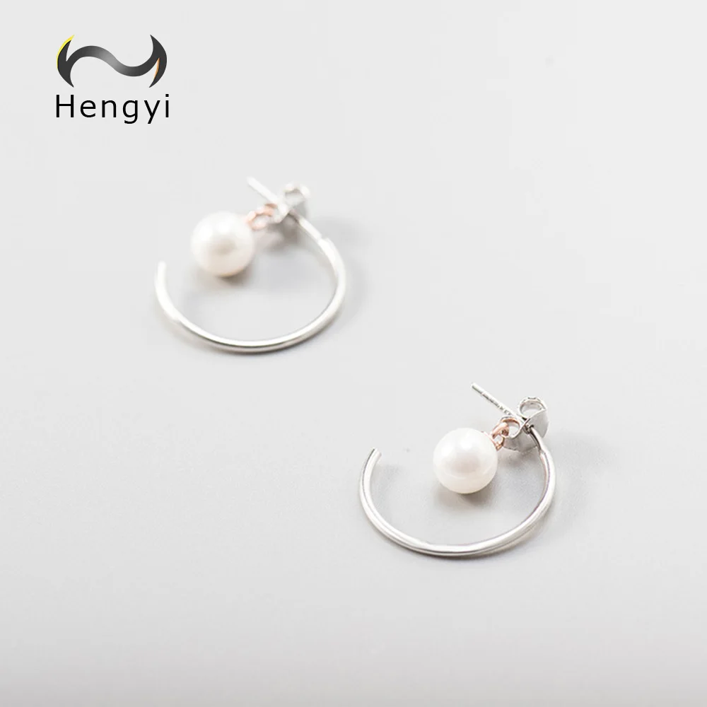 

Hengyi Genuine Sterling Silver Drop Earrings For Women Romantic Wedding Occasion Silver 925 Jewelry
