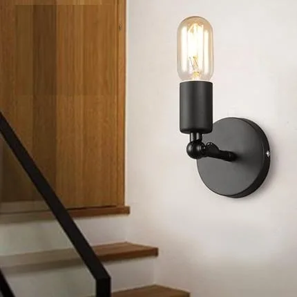 

Loft Style Iron Vintage Wall Light Fixtures Industrial Wind Edison Wall Sconce For Stair Bedside Wall Lamps Indoor Lighting