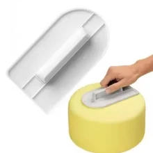 Легкий, скользящий помадка Топ, формирующий сглаживающий инструмент торт более гладкий, белый