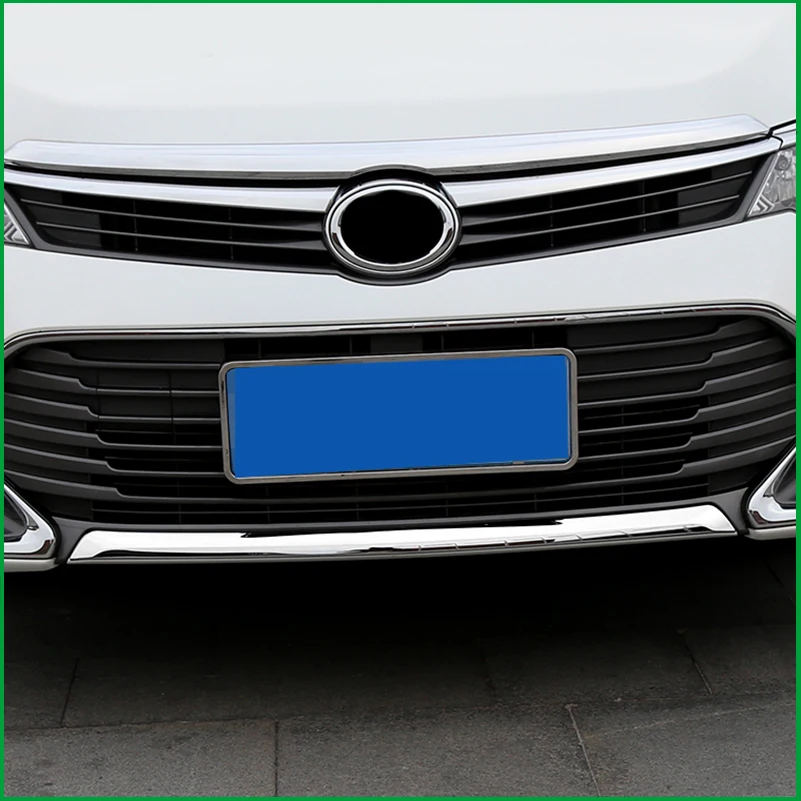Для Toyota Camry V55 2015 2016 ABS хромированный декоративный задний или передний бампер