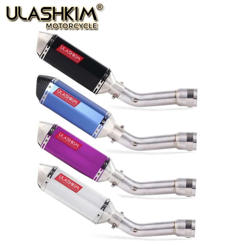 

Motorcycle Full System Exhaust Escape Muffler Middle Connect Link Pipe Slip On For YAMAHA FZ1 FZ1N FZ1000 2005 to 2016 DB-KILLER