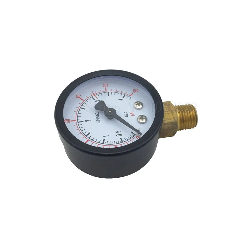 Low Pressure Regulator Gauge, 0 ~ 4 Bar, 0 ~ 60 PSI, Right Hand Thread Co2 Regulator Replacement Parts (4)
