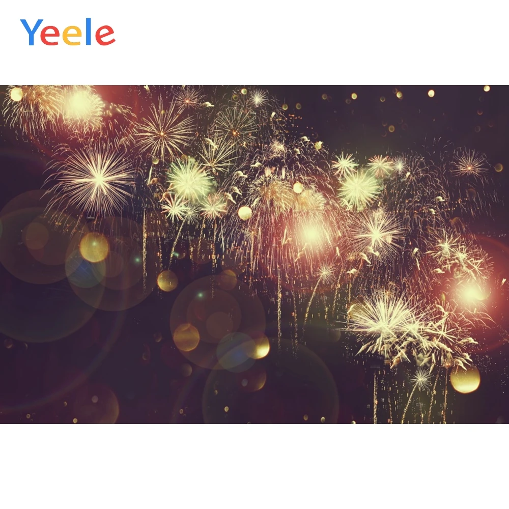 

Yeele Wallpaper Party Festival Fireworks Room Decor Photography Backdrops Personalized Photographic Backgrounds For Photo Studio