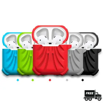 

Fashion Silicone Cover Case for AirPods Case Earpods Case for Apple Headphone Shock Proof Protective Cover 2B17