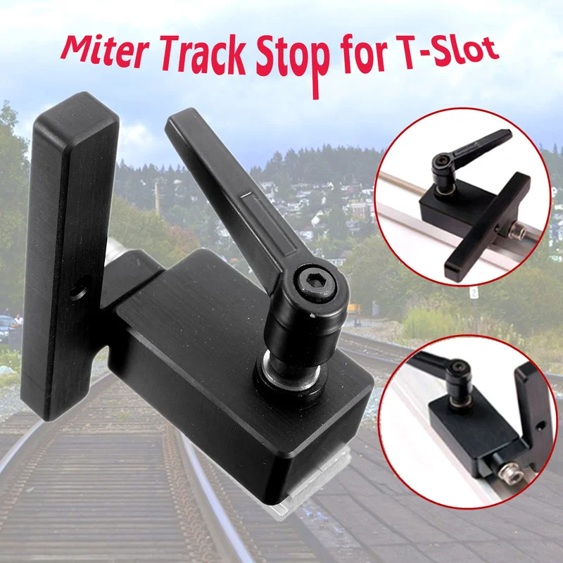 

1pc Miter Track Stop For T-Slot T-Track Wood Working Tool Manual Durable In Use