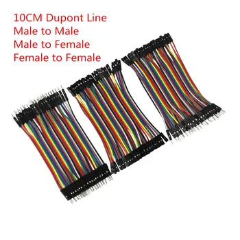 

Smart Electronics Dupont Line 10cm Male to Male + Male to Female and Female to Female Jumper Wire Dupont Cable