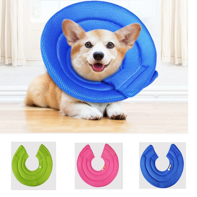 

2019 Pet Dogs And Cats Recovery Collar Dog Flared Design Protective Collar Easyo Adjust And Be Fixed Pet Head Protection Supply