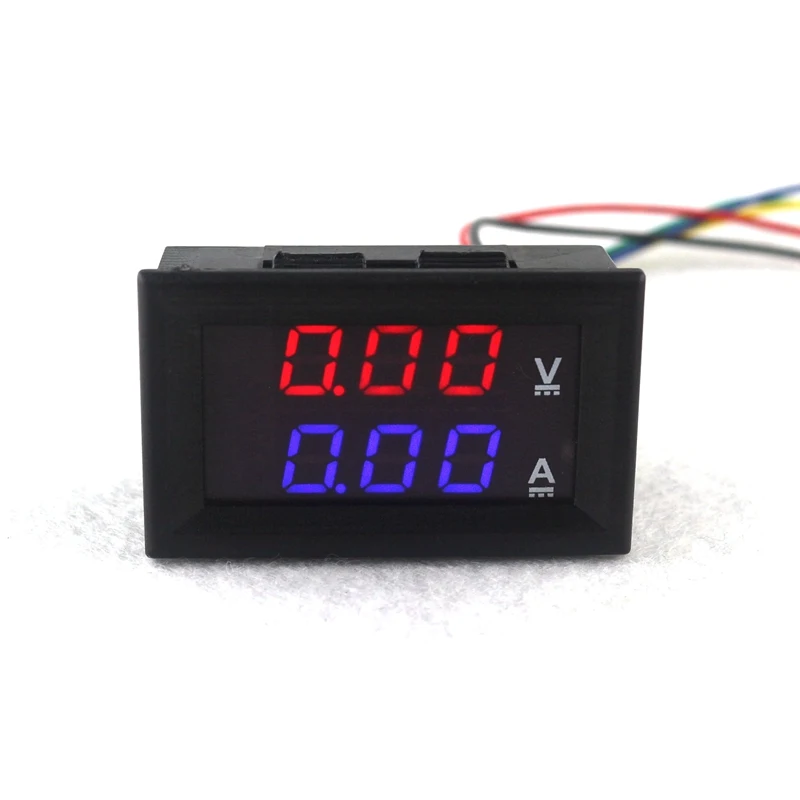 

DC 100V 100A Car Digital Voltmeter Ammeter Voltmetro Amperometro Digitale Current Voltage LED Dual Red Blue 0.28" Display Tester