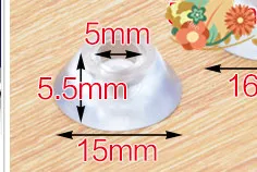 Furniture Accessories transparent rubber antiskid mat table chair furniture stepping pad sofa 15mm Furniture Accessories transparent rubber antiskid mat table chair furniture stepping pad sofa 15mm