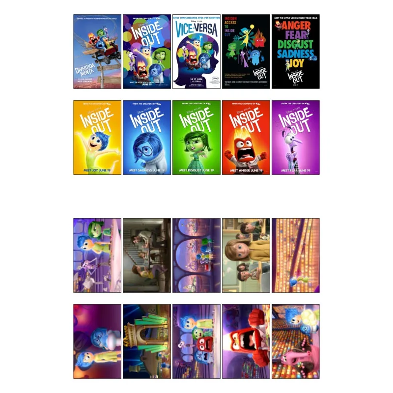 1 Pcs Inside Out Anime Movie Theme Poster Diy Uncut Sticker