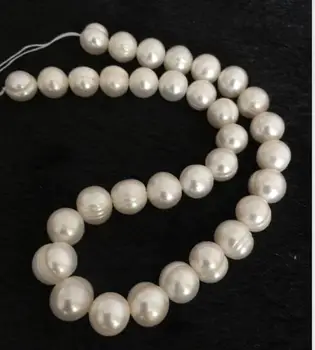 

gorgeous 10-11mm south sea baroque white pearl necklace 18inch