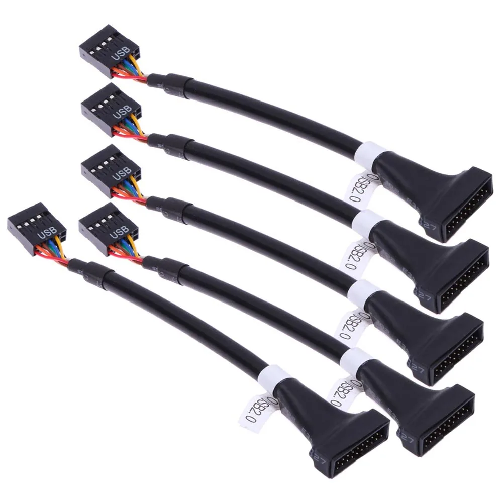 USB Adapter 1/2/5pcs/Set USB 3.0 20 Pin Male to USB 2.0 9 Pin Motherboard Female Cable Converter For cd-rom /floppy drive panel