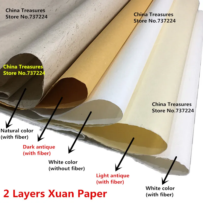 4/5 слоев волокна Сюань Бумага Китайская рисовая бумага картина с каллиграфией Бумага бумажная ручной работы Аньхой Цзин Сянь Сюань Чжи