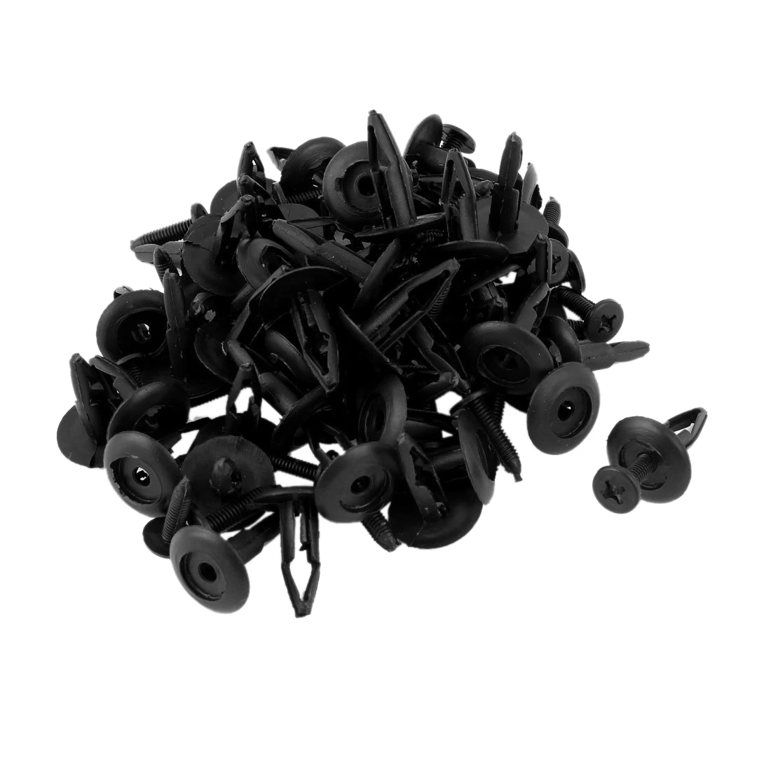 

50Pcs Plastic Rivets Retainer Clips 8mm Hole Dia for Car Bumper Fender