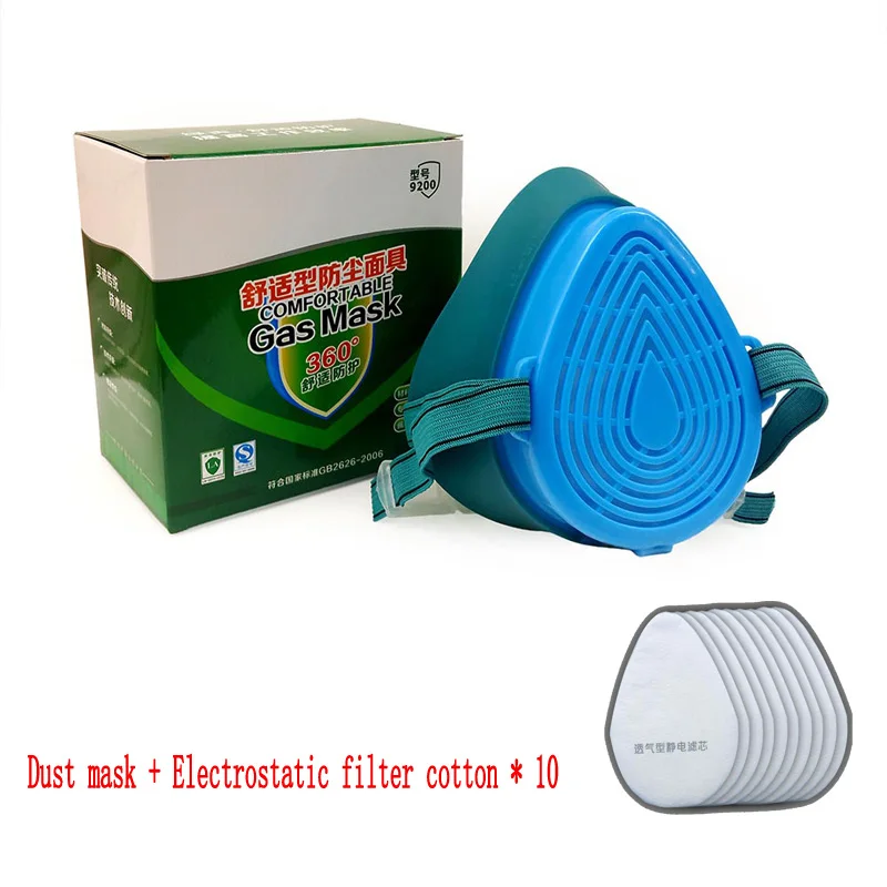 

9200 Dust Masks Dust Industry Anti-haze Masks Anti-virus Masks 10PCS Protective Mask Anti-dust Dust Filter Cotton