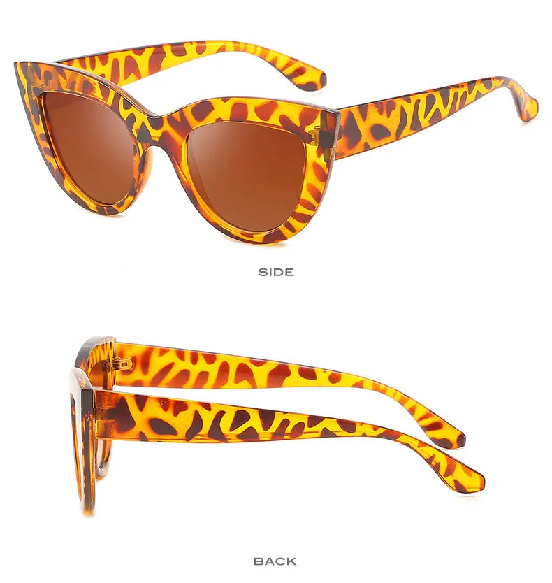 LVVKEE, фирменный дизайн, Винтажные Солнцезащитные очки "кошачий глаз", женские тонированные цветные солнцезащитные очки в форме линз, женские черные зеркальные очки
