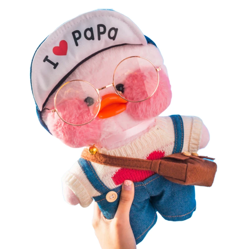 

30cm Kawaii LaLafanfan Cafe Duck Plush Toy Cartoon Cute Duck Stuffed Doll Soft Animal Dolls Kids Toys for Girls Birthday Gift