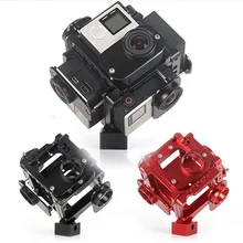 360/720 Degree VR Full frame shoot FPV Panoramic Imaging Video Recorder 6pcs gopro camera holder cage for go pro 4,3,3+