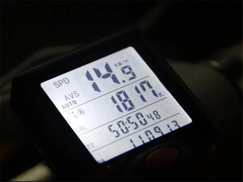 Лидер продаж Водонепроницаемый импортные датчики ЖК-дисплей с подсветкой велосипедов компьютер Скорость ometer Скорость метр пробега непромокаемые велосипед компьютер