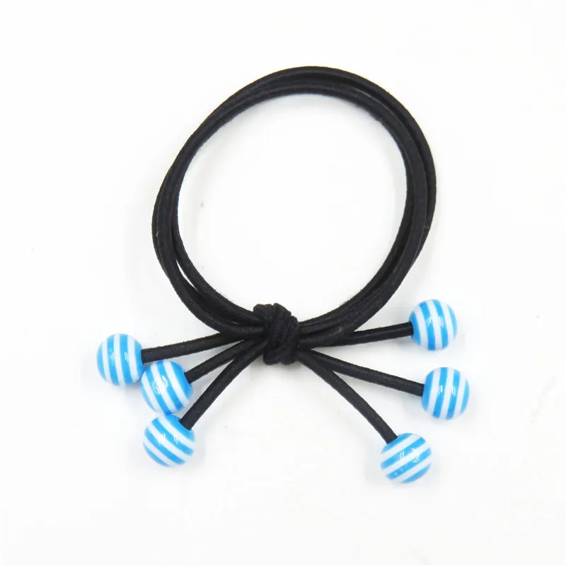 

1PCS Blue Stripe Bead Hair Accessories For Women Headband,Elastic Bands For Hair For Girls,Hair Band Hair Ornaments For Kids