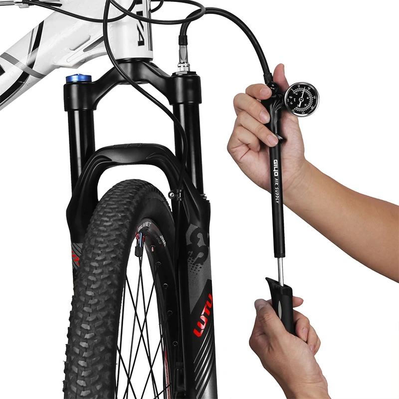 GIYO GS-01 Bike Fork Shock Micro Adjust Button Pump with Gauge Max 300 psi ST1410 GIYO GS-01 Bike Fork Shock Micro Adjust Button Pump with Gauge Max 300 psi ST1410