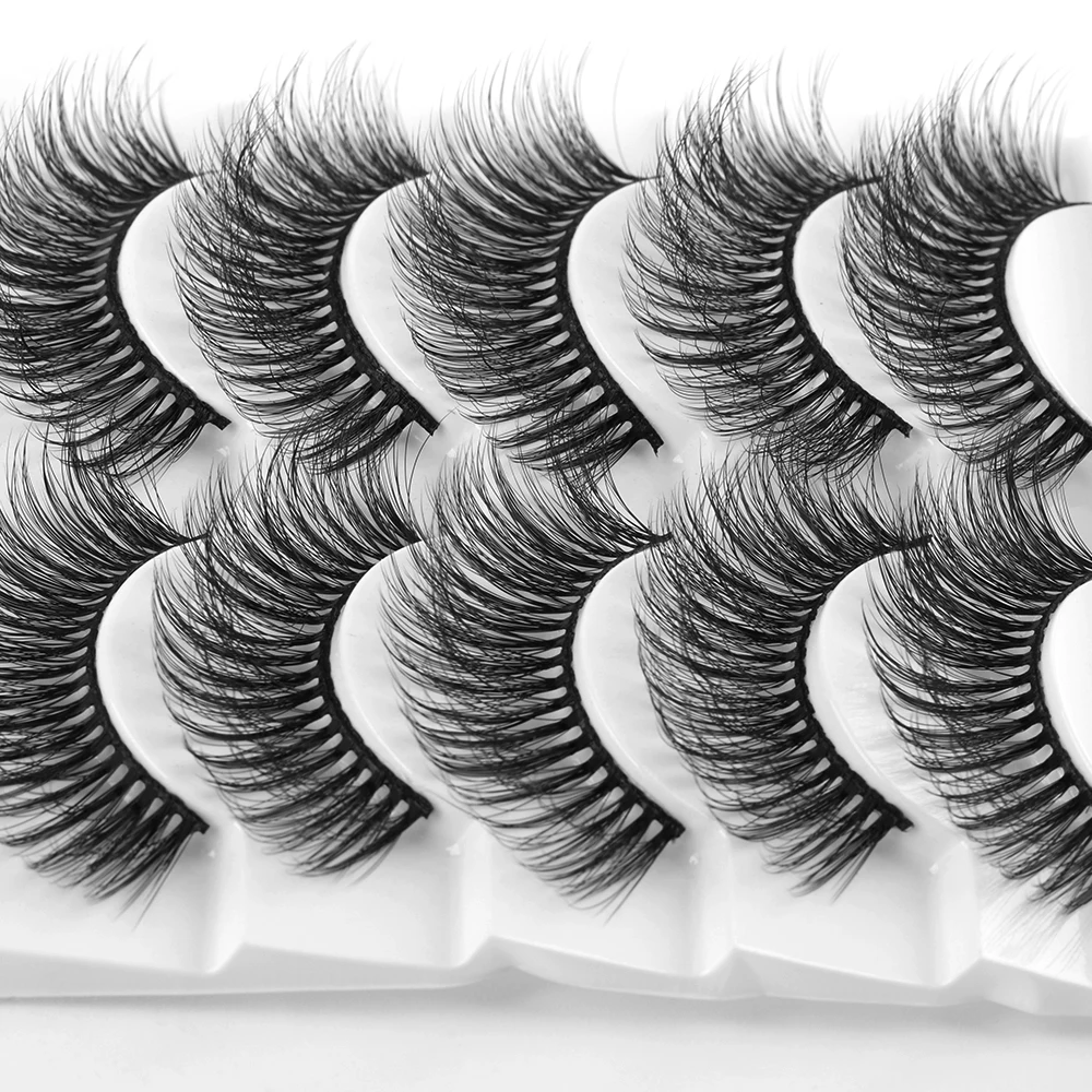 5 пар искусственных норковых волос накладные ресницы 3D без грубости крест