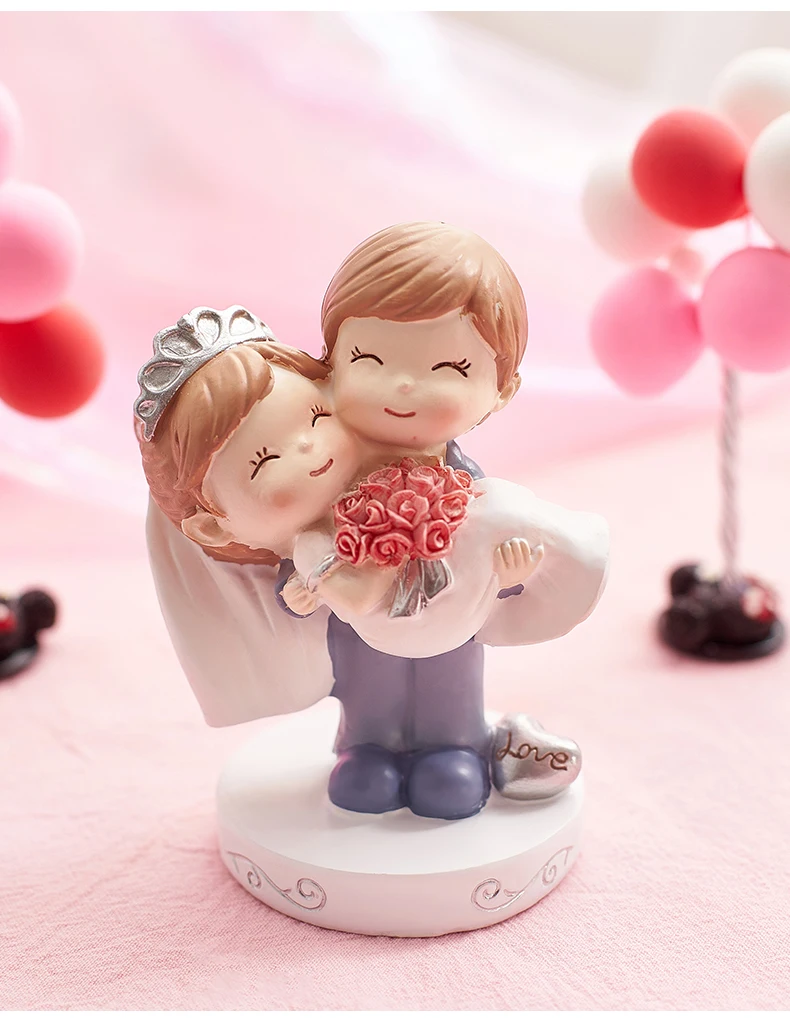 Забавный Свадебный Топпер для торта в стиле «Толстая пара» фигурки для торта жениха и невесты свадебные украшения торта Подарки сувениры