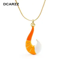 アニメゴールドキツネのペンダント金属チェーンチャームチョーカーネックレス女(China)