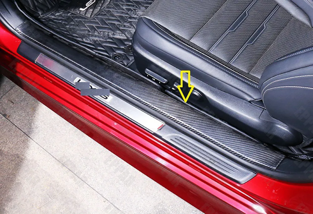 

Carbon Fiber Inner Door Sill Kick Pedals Set for 2013-2018 Lexus RC200t