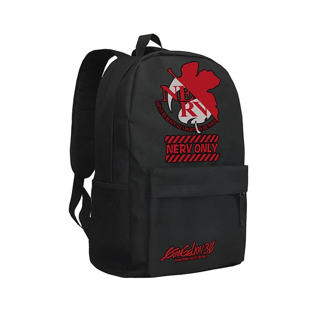 

Zshop Oxford Bag Neon Genesis Evangelion School Bag EVA Backpack for Children High School Students Bookbag