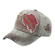 Feitong винтажная Кепка с якорем для девочек унисекс старинный Gorras вышивка Доступные цвета Кепка Регулируемая джинсовая состаренная бейсболка