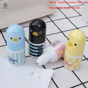 

1Pcs Kawaii Stationery Correction Fluid Creative Animal Correction Tapes Office School Supplies For Kids