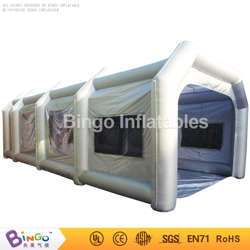  Free shipping inflatable spray paint booth with filters high quality 10m teepee tent structure gonf