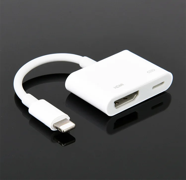 Для освещения в HDMI 1080 P цифровой конвертер для Apple IPhone X iPod iPad Проектор Монитор ТВ AV аудио-видео кабели HD адаптер