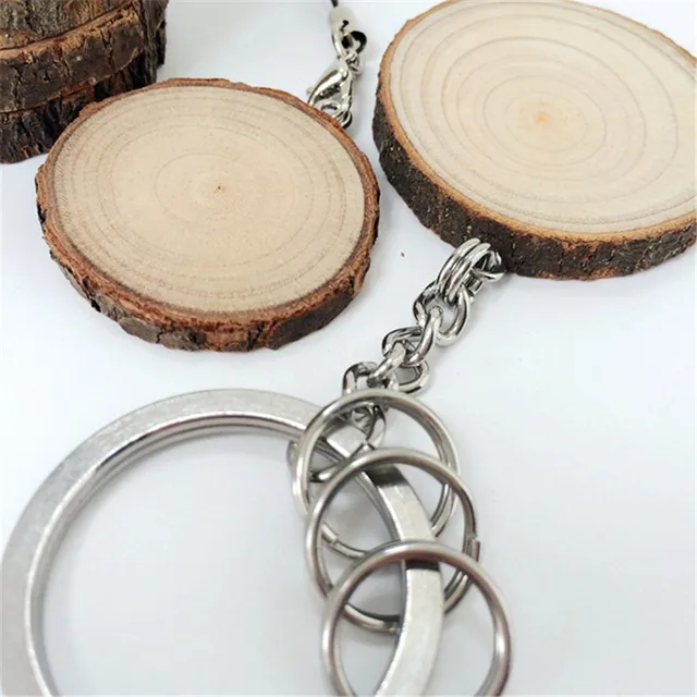 20pcs Lot Rustic Wedding Favors Chic Wooden Keychain Diameter 3 20pcs Lot Rustic Wedding Favors Chic Wooden Keychain Diameter 3 5cm Wood