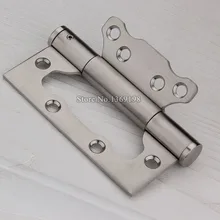 Wholesale 100PCS/lot 4Inch Stainless Steel Door Hinges Heavy Duty Buffer Hydraulic Mute Project Auxiliar Hardware