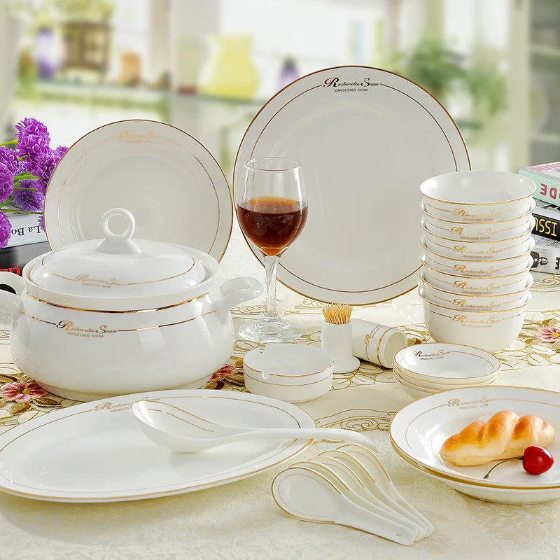 Hot Sale Ecofriendly Dinner Set Porcelain,new Year Fine China