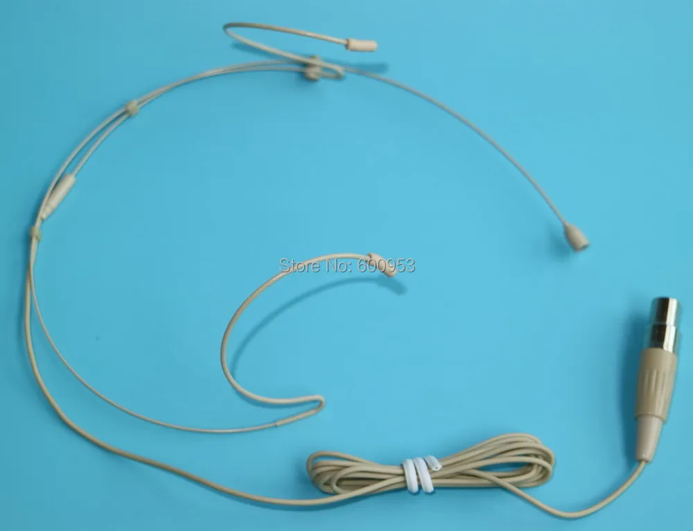 

3 Pin Professional Headset / Headworn Microphone for Shure Wireless System - TA3F Microdot Detachable Cable AKG-A002