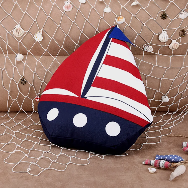 Decorative Sailboat Throw Pillow