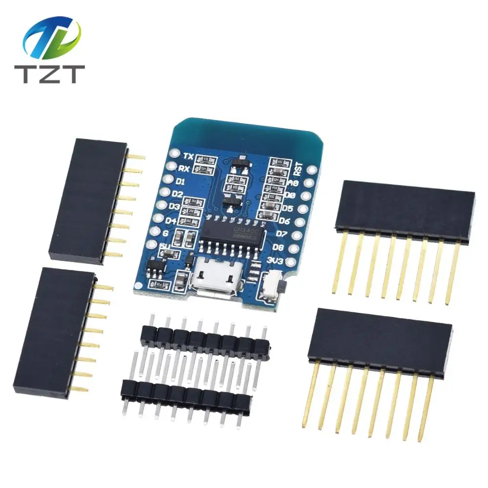 ESP8266 ESP-12 ESP12 WeMos D1 Мини-модуль Wemos D1 Мини WiFi макетная плата Micro USB 3,3 В на основе ESP-8266EX 11 цифровых контактов