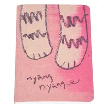 Из 2 предметов 12.5*9 см старый живопись довольно хороший ноутбуки ежедневно книга для написания офисные школьные канцелярские принадлежности(кошка когти