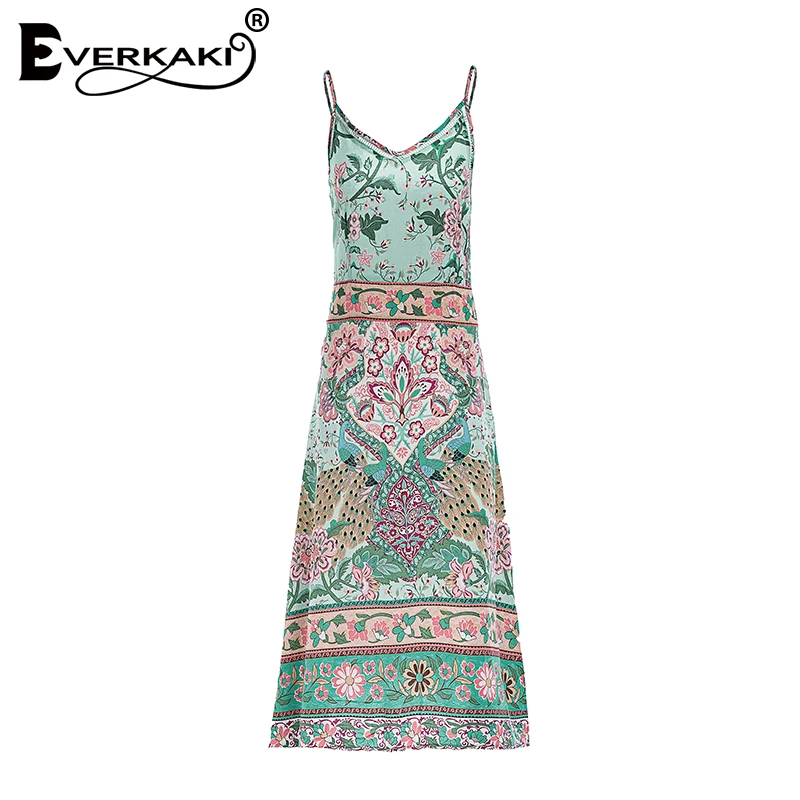 Everkaki font b Women b font Boho font b Floral b font font b Print b