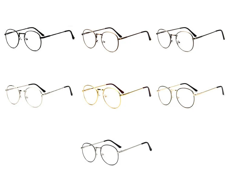 Новые влюбленные Корея маленькие круглые очки Рамка компьютер очки рамка ретро Оправа очков очки бренд люнет