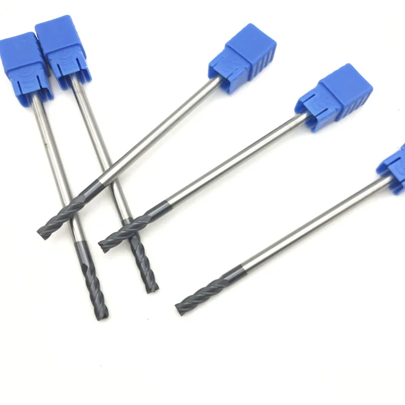 

5PCS 4F-D4*100L HRC50 carbide lathe cutting tool cnc Flatted End Mill 4 flute mill diameter 6mm milling machine Milling Cutter