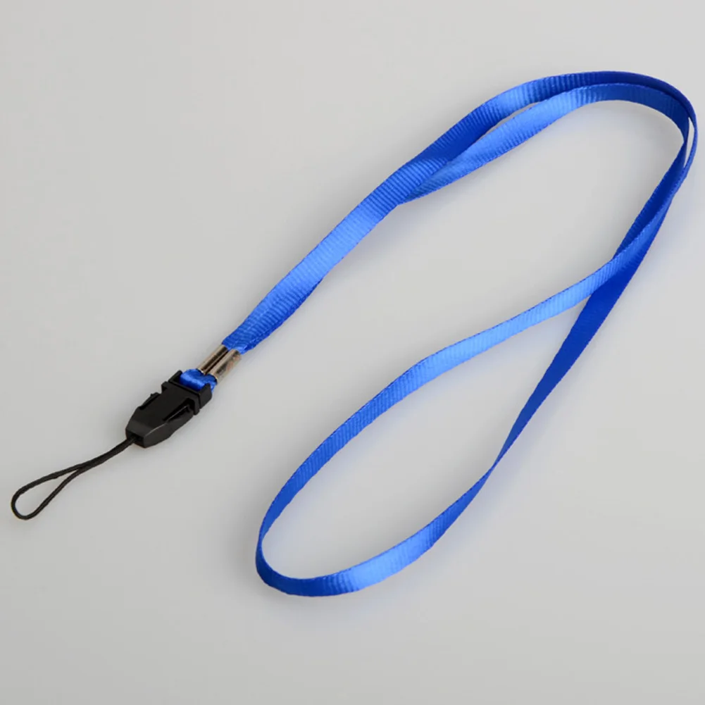 blue 1 шт. Lanyards шейный ремешок для ID пропуска карты бейдж тренажерный зал ключ/держатель USB для мобильного телефона DIY веревка шнурок Горячий - Цвет: blue