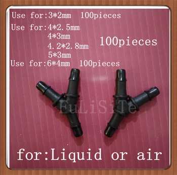 

300piece/lot 3*2mm 4*2.5mm 4*3mm 4.2*2.8mm 5*3mm 6*4mm UV inks solvent ink tube pipe connector corrosion resistant joint connect