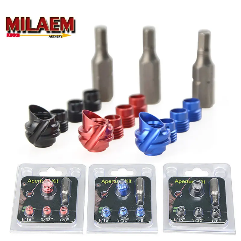 1 Set Archery 37/45 Degree Aluminum Alloy Compound Bow Peep 3 Colors