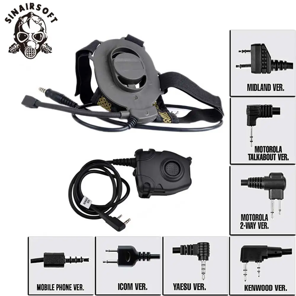 Z Tactical Airsoft Bowman Elite II тактическая гарнитура для охоты с Kenwod PTT наушники тактические